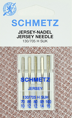 Иглы Schmetz джерси 130/705 H SUK (70x1, 80x2, 90x1, 100x1) 5 шт в Мценске